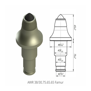 掘進(jìn)機截齒AWR 38-30.75.65.65 Famur